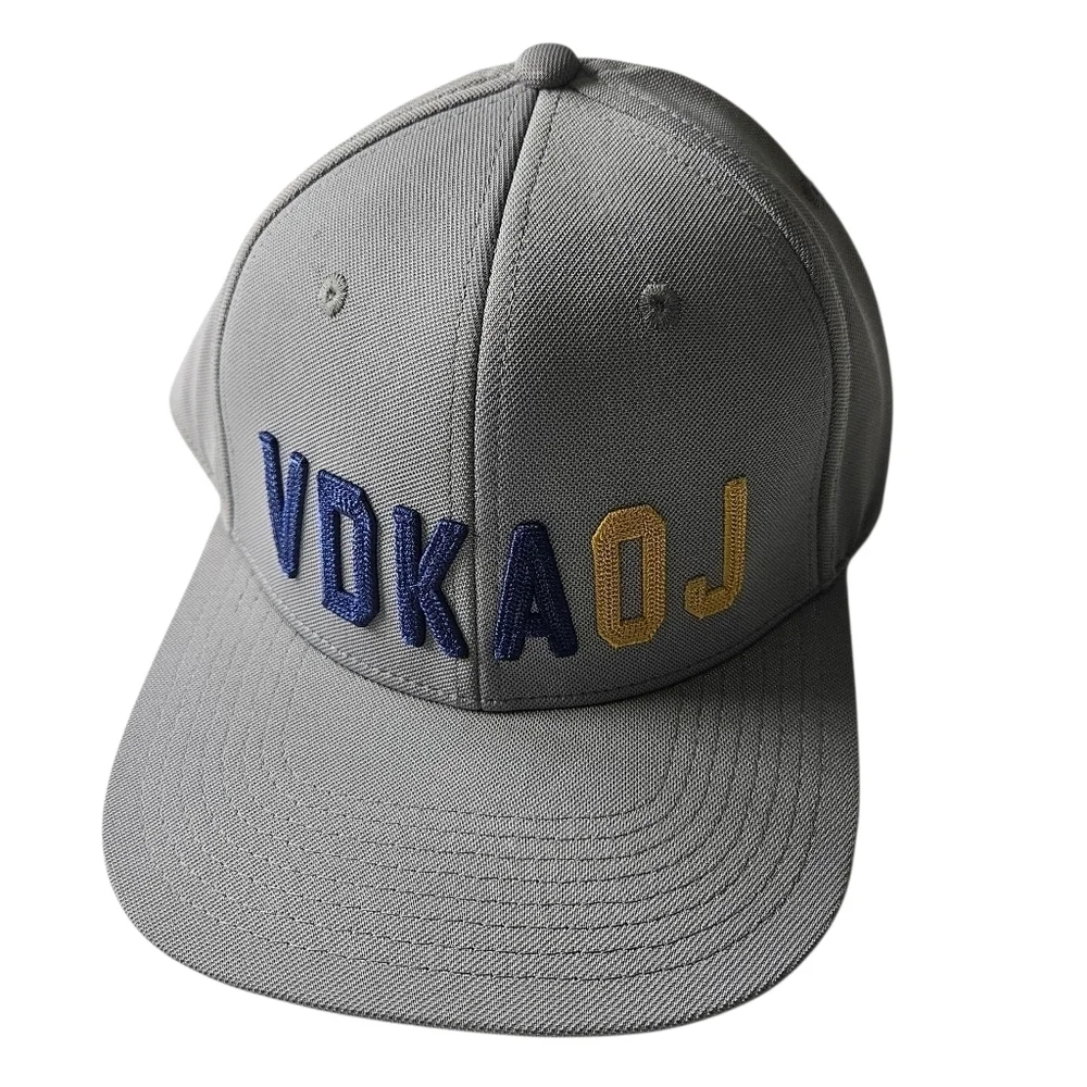 Grindin Golf Co Gray Embroidered VDKA OJ Snapback Cap